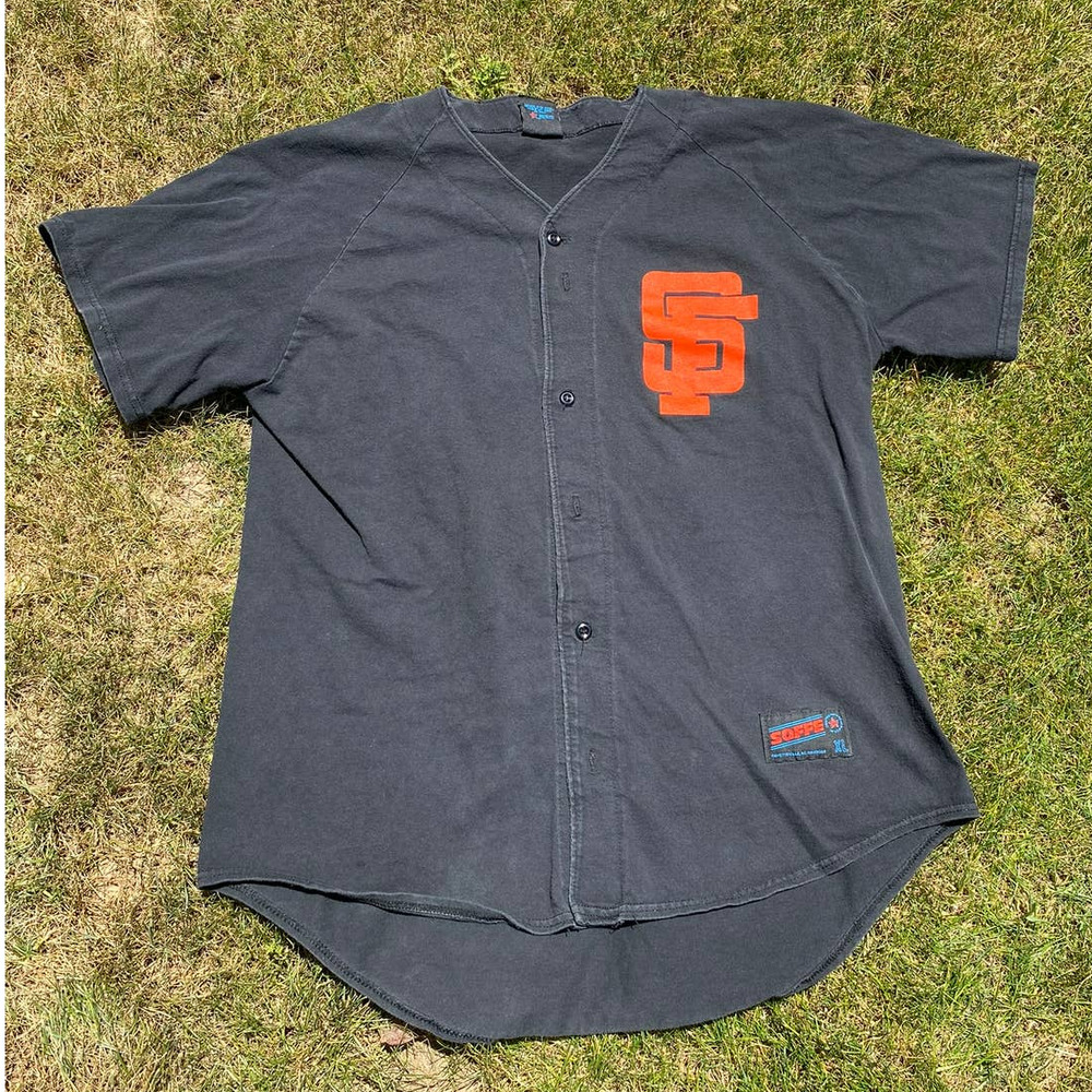 Vintage 90's SOFFES San Francisco Giants Bill Meuller Cotton Jersey Size XL